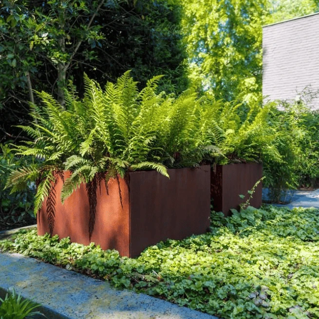 Corten Steel Rectangle Planter Boxes best