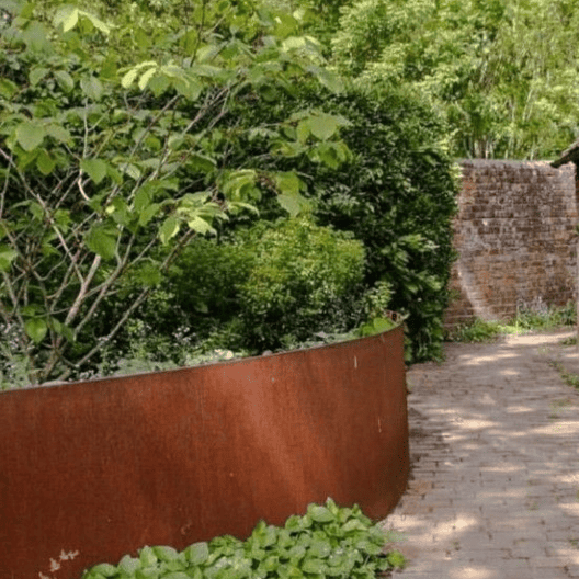 Corten steel garden edging Corten steel garden edging