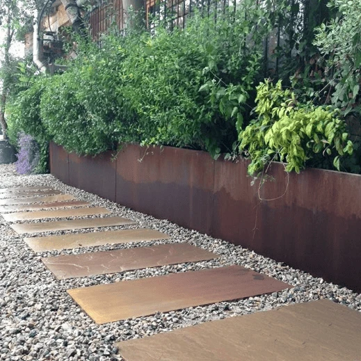 weathering steel lawn edging weathering steel lawn edging