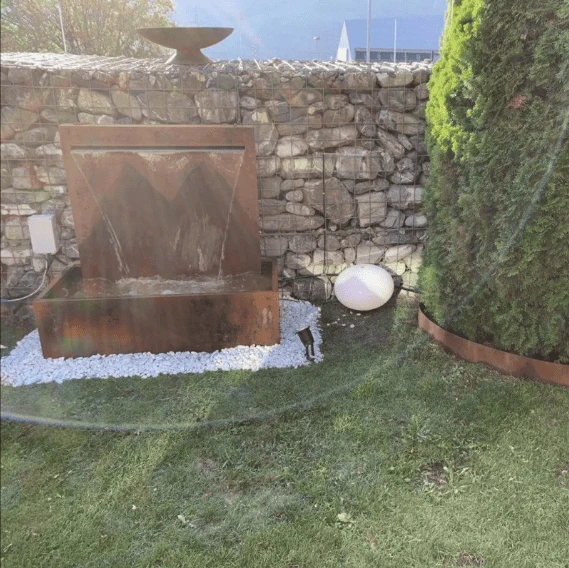 corten steel water features corten steel water features