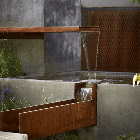 corten steel garden water features corten steel garden water features